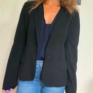 aqua black blazer